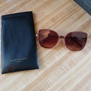 Kurt Geiger NWT Oversized Sunglasses & Case